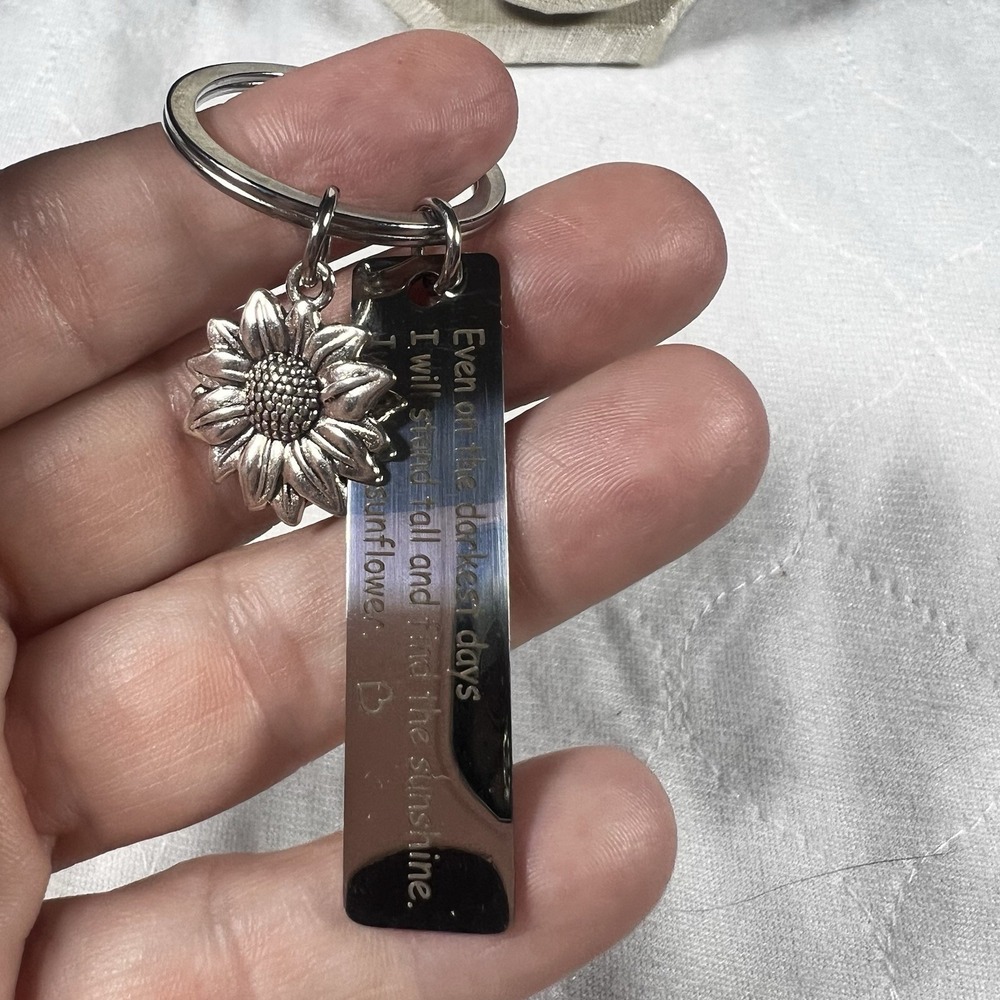 Sunflower‎ Key Chain Inspirational